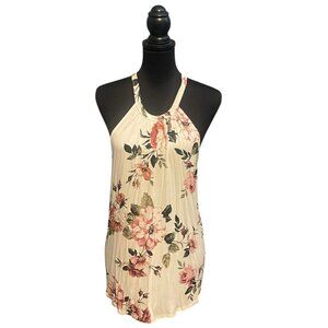FLORAL HALTER TOP